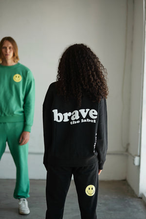 Smiley Graphic Sweatpants – Brave the Label