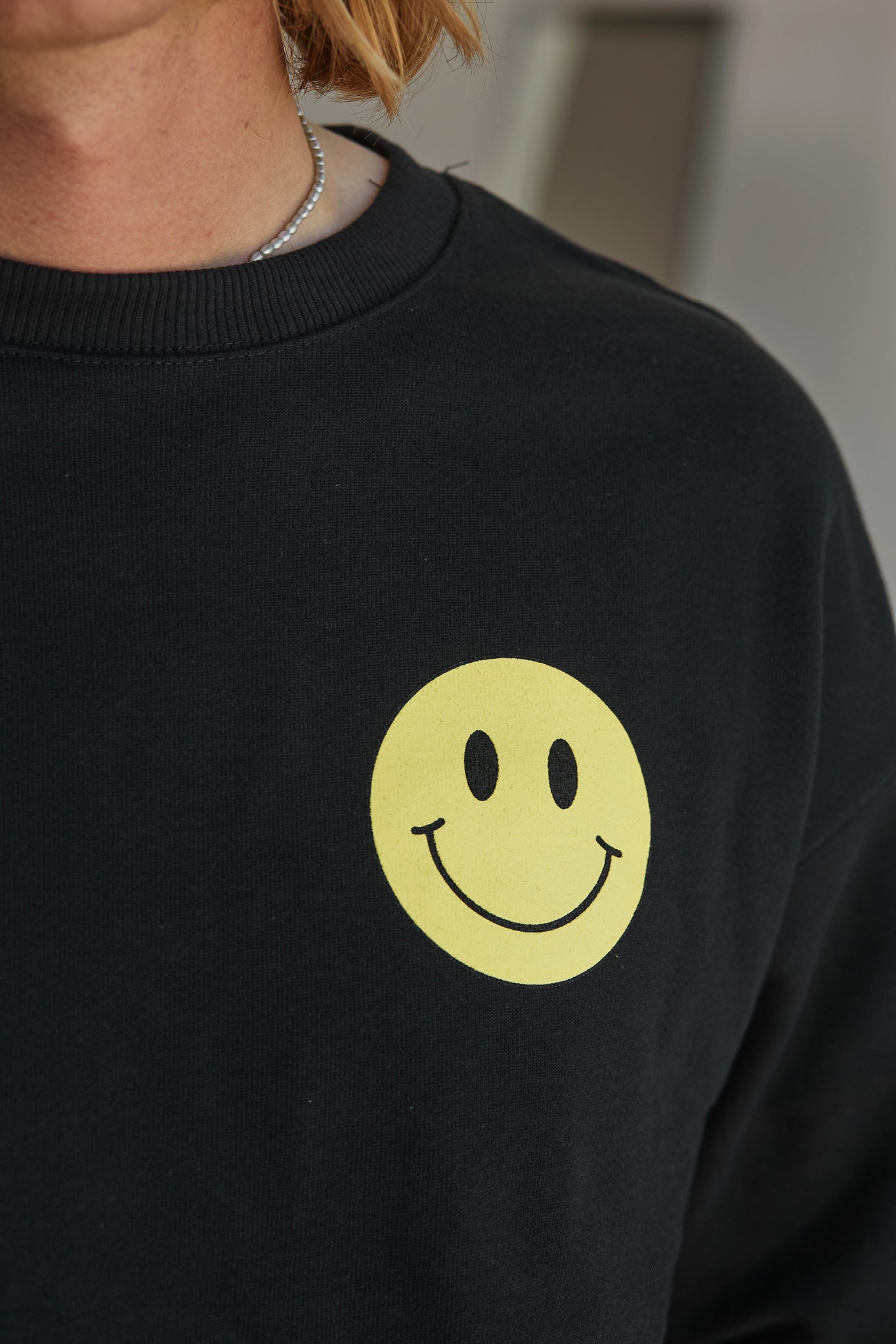 Smiley Graphic Sweatshirt